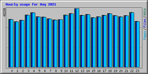 Hourly usage for May 2021