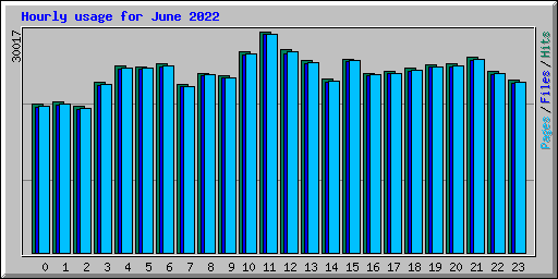 Hourly usage for June 2022